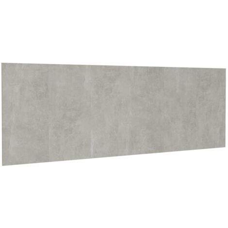 Cabecero complemento de cama para dormitorio mueble de pared 240 x 1,5 x 80 cm MDF gris TDL0202614 (1/5)
