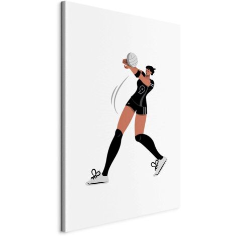 Cuadro decorativo impreso sobre lienzo Juegos Olímpicos de París motivo de voleibol femenino 20x30 cm 110018414 (1/3)