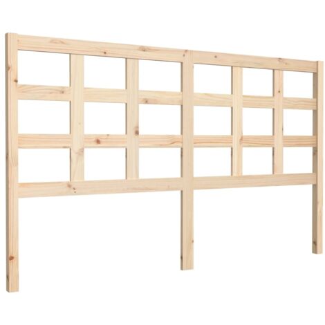 Cabecero complemento de dormitorio mueble 165,5 x 4 x 100 cm madera maciza de pino TDL0206649 (1/4)