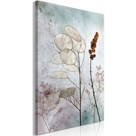 Cuadro decorativo en lienzo con impresión premium en 1 parte sobre marco de madera Patrón de frutas Lunaria 60x90cm 110016166