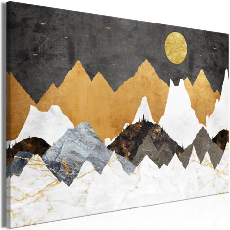 Cuadro decorativo en lienzo con impresión premium en 1 parte sobre marco de madera Patrón de noche fría 60x40cm 110017819 (1/3)