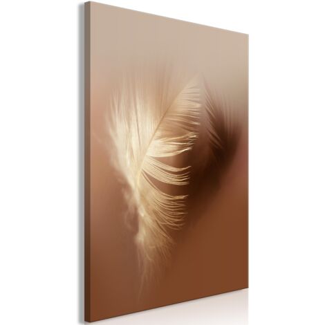 Cuadro decorativo en lienzo con impresión premium de 1 parte sobre marco de madera Patrón de pelusa otoñal 60x90 cm 110015381 (1/3)