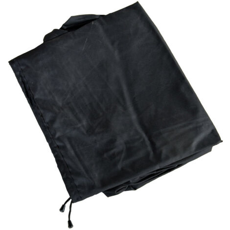 Funda protectora para muebles de jardín 85x100x68 cm en plástico hidrófugo negro 100002880 (1/3)