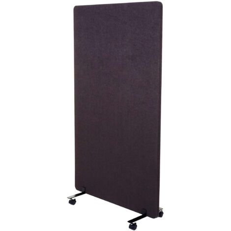 Panel divisor acústico de doble pared para oficina, panel divisor de ambientes, tela marrón-gris 147x80cm cm 040006427 (1/5)