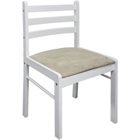 Juego De 2 Sillas De Madera Maciza Respaldo Cruzado Negro
