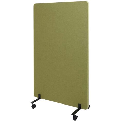 Tabique acústico de doble pared biombo de oficina panel indicador tela/textil 127x80 cm verde 040006418 (1/5)