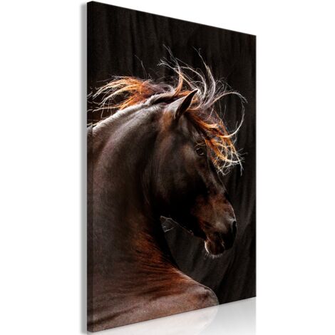 Cuadro decorativo en lienzo con impresión premium de 1 parte sobre marco de madera Patrón de viento ardiente 60x90 cm 110015146 (1/3)