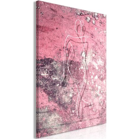 Cuadro decorativo en lienzo con impresión premium de 1 parte sobre marco de madera con motivos en forma de mármol 20x30 cm 110014363 (1/3)
