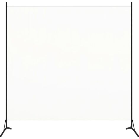 Separador de ambientes tabique plegable 175 x 180 cm en tela blanca DEC031143 (1/4)