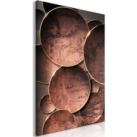 Cuadro decorativo en lienzo con impresión premium en 1 parte sobre marco de madera Patrón de sonidos de la naturaleza 40x60cm 110014512 (1/3)
