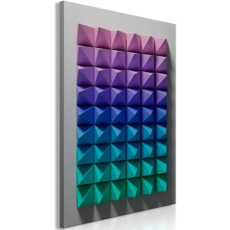 Cuadro decorativo en lienzo con impresión premium de 1 parte sobre marco de madera Patrón de inmovilidad 60x90 cm 110014405 (1/3)