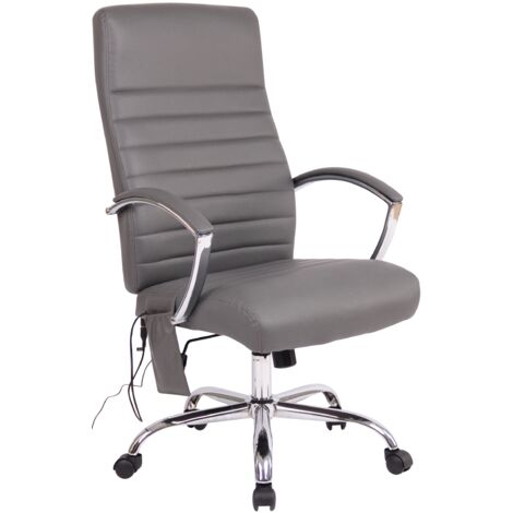 Homcom Silla Giratoria Con Altura Regulable Gris