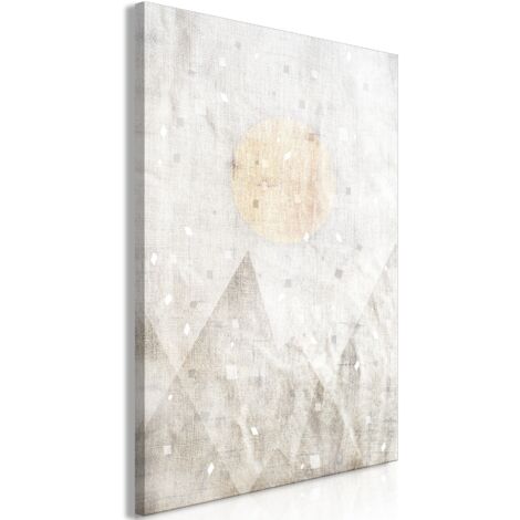 Cuadro decorativo en lienzo con impresión premium de 1 parte sobre marco de madera Patrón de mayo nevado 40x60 cm 110014391 (1/3)