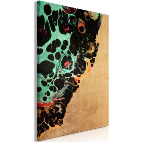 Cuadro decorativo en lienzo con impresión premium de 1 parte sobre marco de madera Patrón de estructura mineral 20x30 cm 110014371 (1/3)