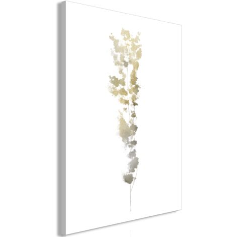 Cuadro decorativo en lienzo con impresión premium de 1 parte sobre marco de madera Patrón de rama dorada 40x60 cm 110015860 (1/3)
