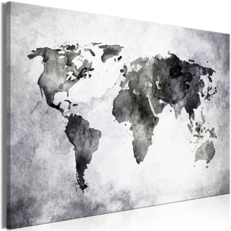Cuadro decorativo en lienzo con impresión premium de 1 parte sobre marco de madera Patrón de planeta pintado 120x80 cm 110015626 (1/3)
