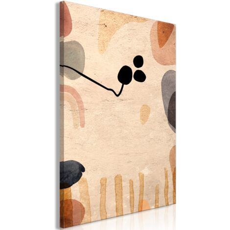 Cuadro decorativo en lienzo con impresión premium de 1 parte sobre marco de madera Patrón de otoño afrutado 40x60 cm 110013476 (1/3)