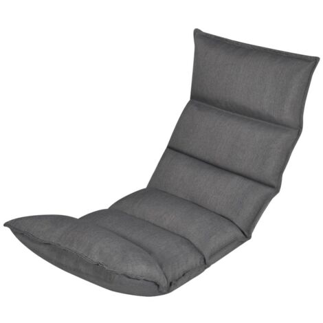Sillón de suelo plegable en tela gris DEC028701 (1/5)