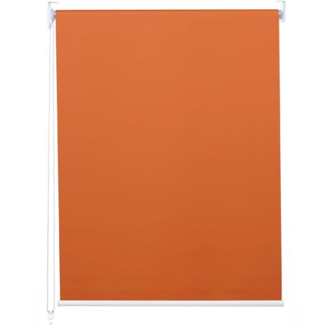 Estor enrollable opaco para ventana protección solar estor lateral 40x160cm naranja opaco 040004415 (1/5)