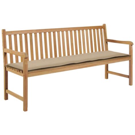 Cojín para banco de jardín Beige 180 x 50 x 3 cm DEC021756 (1/5)