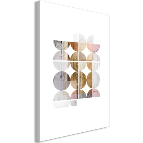 Cuadro decorativo en lienzo con impresión premium de 1 parte sobre bastidor de madera con diseño Forma armoniosa 60x90 cm 110013383 (1/3)