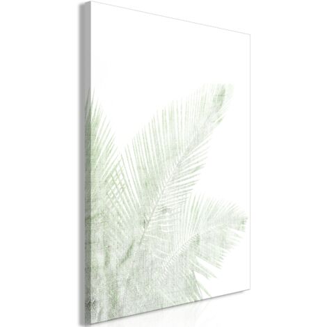 Cuadro decorativo en lienzo con impresión premium de 1 parte sobre marco de madera con estampado de terciopelo verde 60x90 cm 110015876 (1/3)