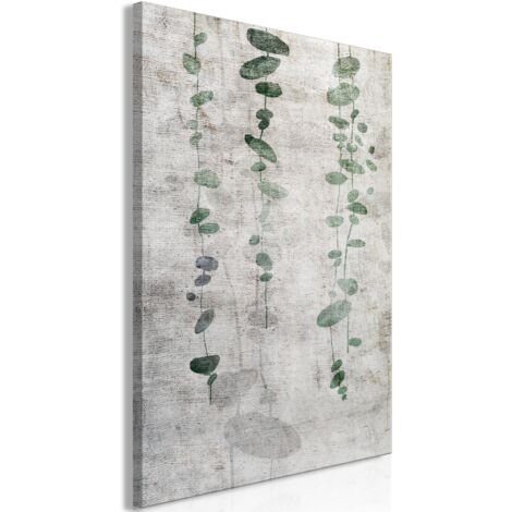 Cuadro decorativo en lienzo con impresión premium en 1 parte sobre marco de madera Patrón de vid 60x90 cm 110015892 (1/3)