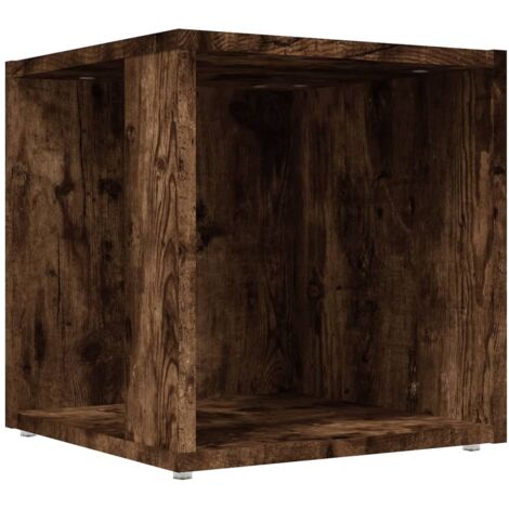 Mueble esquinero mesa auxiliar 33 x 33 x 34,5 cm madera contrachapada marrón DEC032380 (1/5)