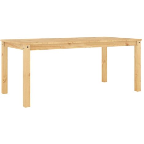 Mesa de comedor de diseño sencillo 180 x 90 x 75 cm madera maciza de pino DEC036899 (1/5)