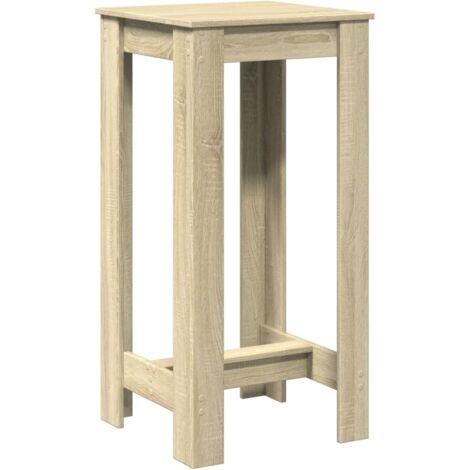 Mesa auxiliar multifuncional mesa alta 51 x 50 x 103,5 cm madera de ingeniería color roble DEC036442