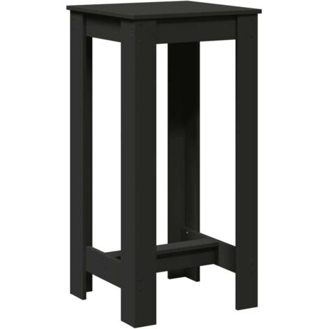Mesa auxiliar multifuncional 51 x 50 x 103,5 cm madera de ingeniería negra DEC036489 (1/5)