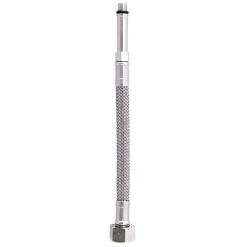Tuyau Tressé HFS 3/8 Femelle JIC Acier Inoxydable 48 Pouces - Doublure PTFE, 1500 PSI, Neuf