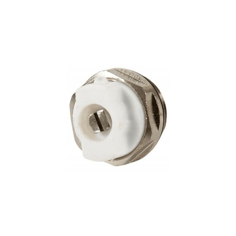 Purgeur De Radiateur Manuel 1/2 Pouce Blanc Chromé - Laiton Nickelé, Bouchon De Grille D'aération, 10 Bar, 120°C