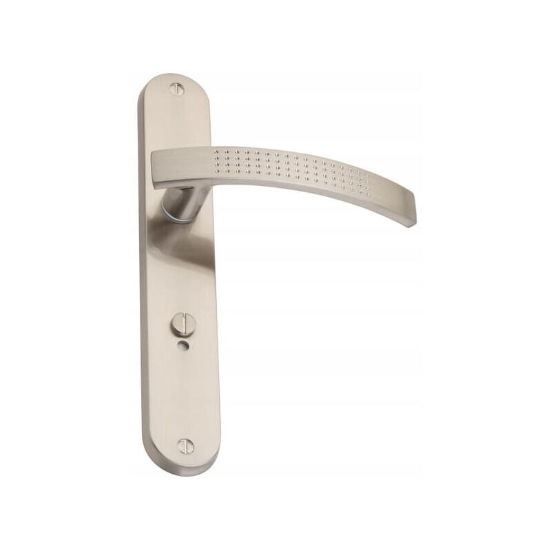 POIGNEES SUR PLAQUES LONGUES FLEX VACHETTE CHROME SATIN ENTRAXE 195MM