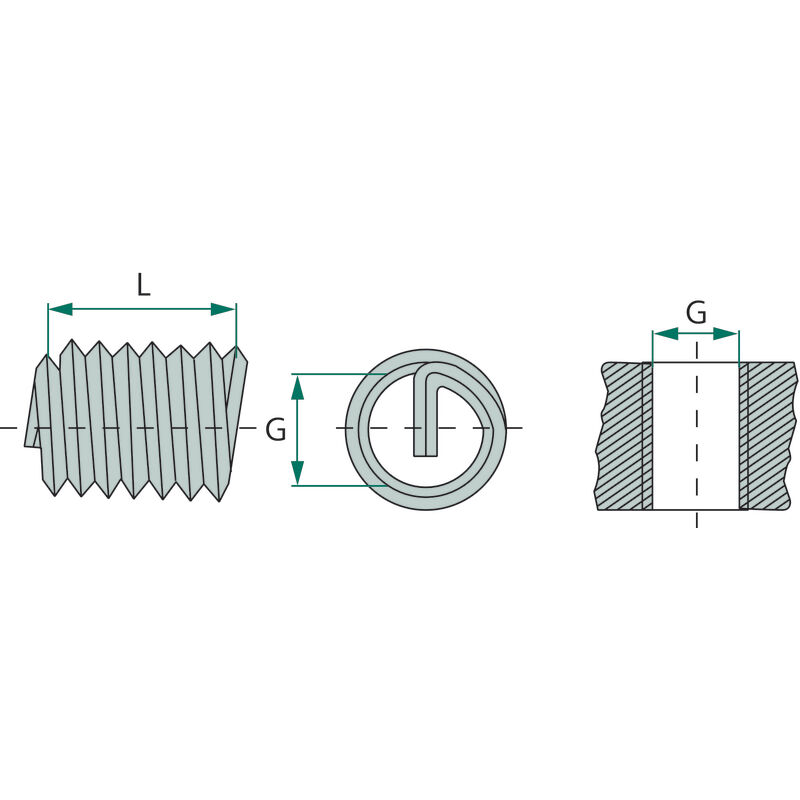 Insert fileté 11mm 16mm VÖLKEL