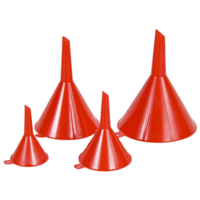 Lot De 5 Mini Entonnoirs De Voyage En Plastique Transparent - Dimensions 3,2x3,8x4 Cm