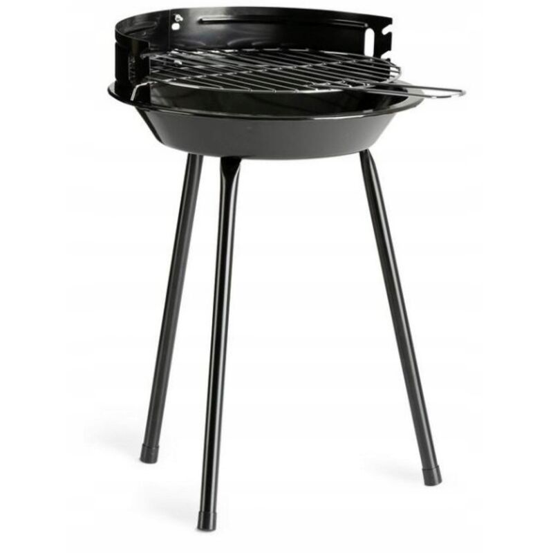Double grille barbecue - 34 x 22 cm - Acier chromé - Manche en bois - Système de verrouillage GRILLE DE BARBECUE - Jardin