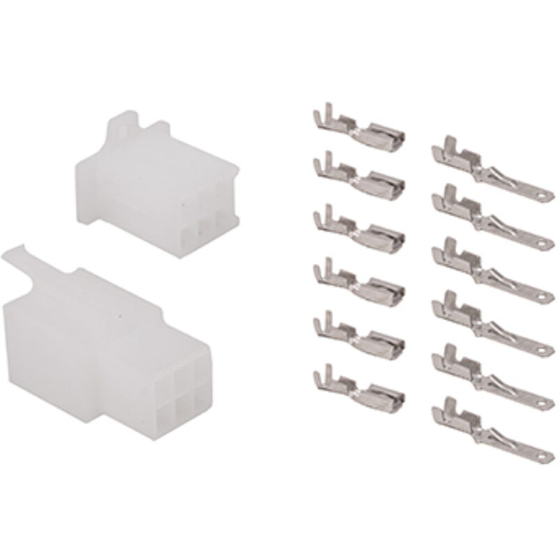 Connecteur Électrique Étanche 6 Broches HM 090 - Mâle/Femelle Pour Moto, Auto, Marine