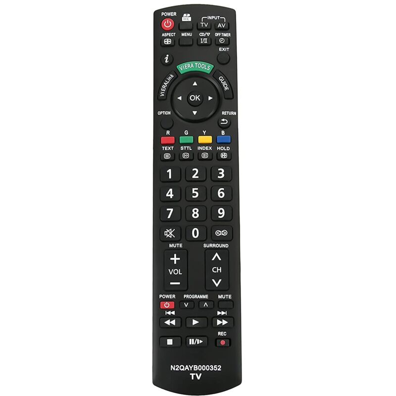 Remplacement de télécommande n2qayb001010 pour panasonic viera tx