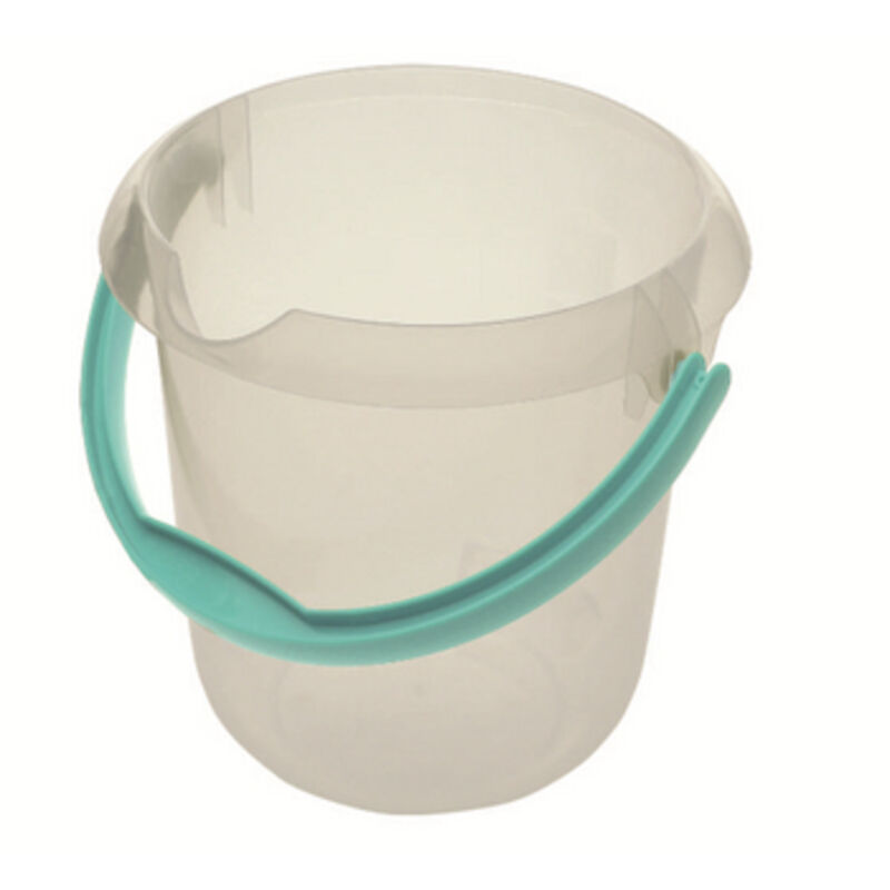 Seau Industriel En Polyéthylène 12 Litres Avec Bec Verseur - Bleu Pâle, Alimentaire, Fabrication Italie