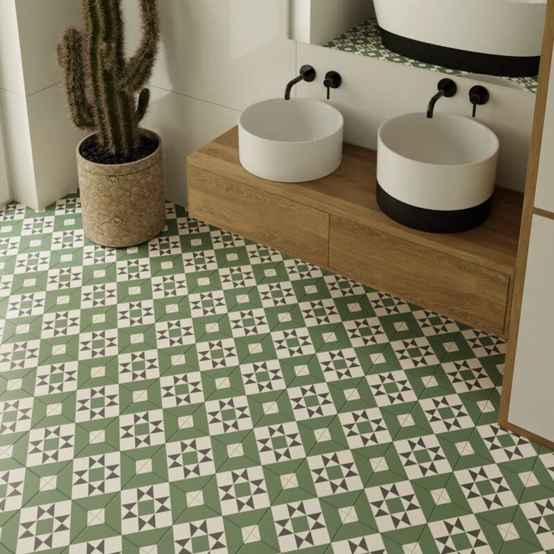 Carreau Céramique Vietri Patchwork – 20x20 Cm – Fait Main – Couleurs