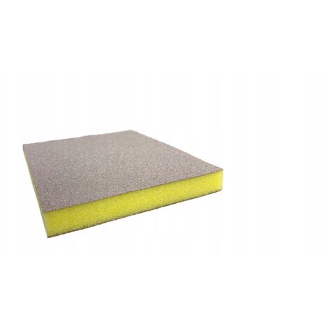 Éponge abrasive fine Indasa (jaune) double face 98 x 120 x 13