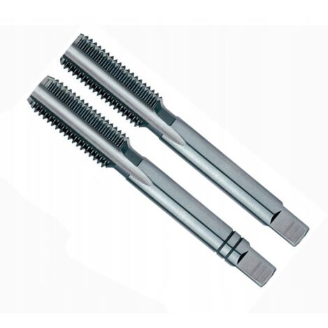 Jeu De 3 Tarauds HSS UNC - Filetage US/SAE 12-24 - Pour Trous Borgnes - Acier Rapide Qualité Professionnelle