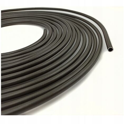 Tube Rond En Acier Doux Noir - 10mm Diamètre Extérieur, 5mm Intérieur, Longueur 500mm
