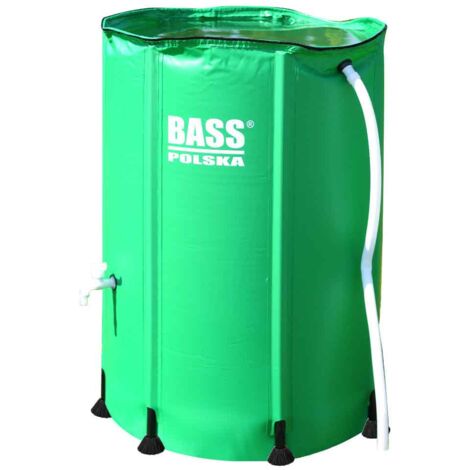 Baril d'eau de pluie 250 l, vert (1/5)