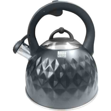 Bouilloire en acier inoxydable, 3 l, avec sifflet (1/5)