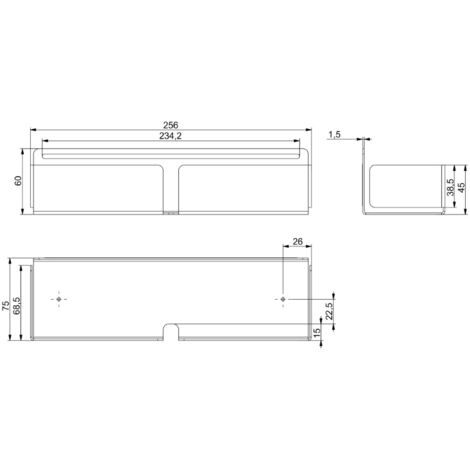 Organiseur mural AD30, structure noire, grand format (1/3)