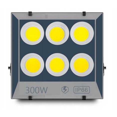 LAMPE LED HALOGÈNE 300W RÉFLECTEUR POUR CONSTRUCTION, JARDIN, ENTREPÔT