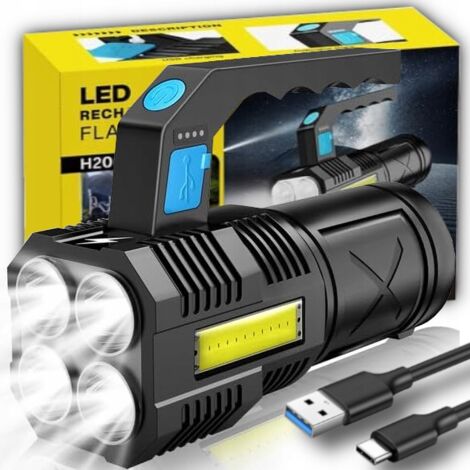 ActiveFire Lampe De Poche Tactique Multicolore 4 En 1, Peut Zoomer Blanc, Bleu, Vert, Rouge, Lampe Torche RVB étanche Avec Clip, Convient Pour La Chasse De Nuit, La Pêche, Le Camping, La