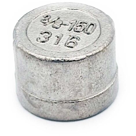 G3/8Embout tuyau rond femelle Capuchon d'obturation en acier inoxydable 316 (1/3)